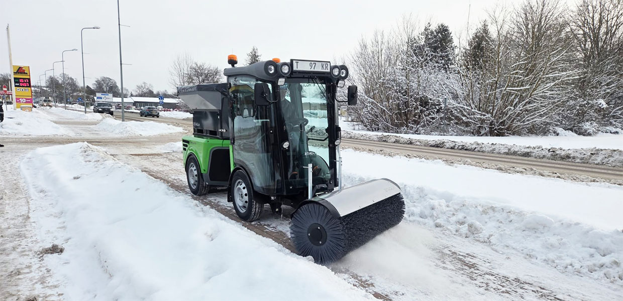 8 janvārī Preiļos norisinājās EGHOLM komunālās tehnikas apmācības